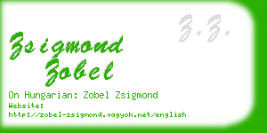 zsigmond zobel business card
